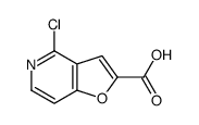 4-氯呋喃并[3,2-c]吡啶-2-羧酸结构式