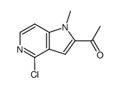 acetyl-2 chloro-4 pyrrolo(3,2-c)pyridine结构式