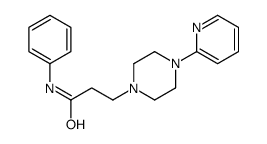 1-Piperazinepropanamide, N-phenyl-4-(2-pyridinyl)-结构式