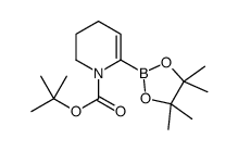 N-叔丁氧羰基-3,4-二氢吡啶-6-硼酸频哪醇酯结构式