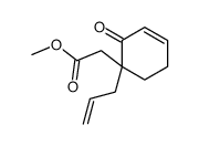 methyl 2-(2-oxo-1-prop-2-enylcyclohex-3-en-1-yl)acetate结构式