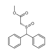 methyl 2-[(S)-benzhydrylsulfinyl]acetate结构式