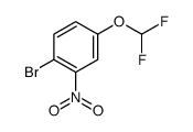 1-bromo-4-(difluoromethoxy)-2-nitrobenzene结构式