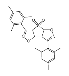 3,7-dimesityl-3a,4a,7a,7b-tetrahydrothieno[2,3-d:4,5-d']diisoxazole 4,4-dioxide结构式