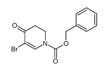 Benzyl 5-bromo-4-oxo-3,4-dihydropyridine-1(2H)-carboxylate结构式
