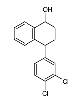 4-(3,4-dichlorophenyl)-1,2,3,4-tetrahydro-naphthalen-1-ol结构式