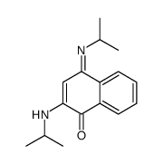 2-(propan-2-ylamino)-4-propan-2-yliminonaphthalen-1-one结构式