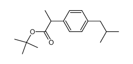tert-butyl 2-(4-isobutylphenyl)propanoate结构式