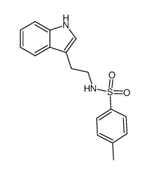 (2-INDOL-3-YLETHYL)((4-METHYLPHENYL)SULFONYL)AMINE结构式