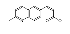 methyl (Z)-3-(2-methylquinolin-6-yl)prop-2-enoate结构式