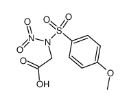 N-((4-methoxyphenyl)sulfonyl)-N-nitroglycine结构式