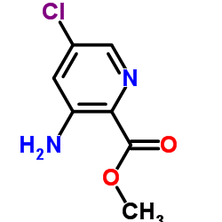 3-氨基-5-氯吡啶甲酸甲酯结构式