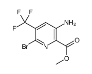 3-氨基-6-溴-5-三氟甲基-吡啶-2-羧酸甲酯结构式