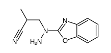 3-[amino(1,3-benzoxazol-2-yl)amino]-2-methylpropanenitrile结构式