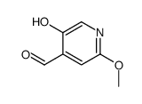 5-hydroxy-2-methoxypyridine-4-carbaldehyde结构式