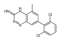 7-(2,6-二氯苯基)-5-甲基-1,2,4-苯并三嗪-3-胺结构式