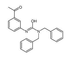 3-(3-acetylphenyl)-1,1-dibenzylurea结构式