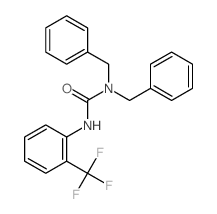 Urea,N,N-bis(phenylmethyl)-N'-[2-(trifluoromethyl)phenyl]-结构式