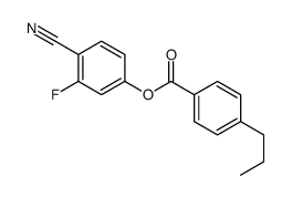 4-正丙基苯甲酸-3-氟-4-氰基苯酯结构式