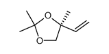 (S)-2,2,4-trimethyl-4-vinyl-1,3-dioxolane结构式