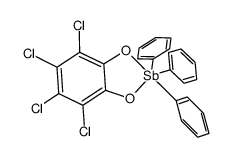 4,5,6,7-tetrachloro-2,2-dihydro-2,2,2-triphenyl-1,3,2-benzodioxastibole结构式