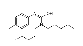 3-(2,4-dimethylphenyl)-1,1-dipentylurea结构式