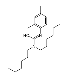 3-(2,4-dimethylphenyl)-1,1-dihexylurea结构式