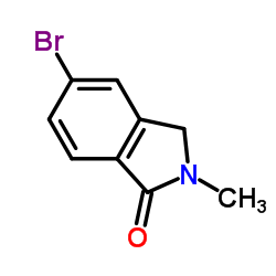 5-溴-2-甲基异吲哚啉-1-酮结构式