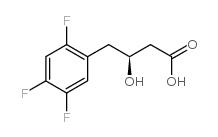 (3S)-2',4',5'-三氟-3-羟基苯丁酸结构式