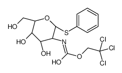 苯基-2-脱氧-1-硫代-2-(2,2,2-三氯乙氧基甲酰氨基)-&beta;-D-吡喃半乳糖苷结构式