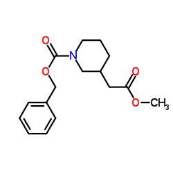 1-CBZ-3-哌啶乙酸甲酯结构式