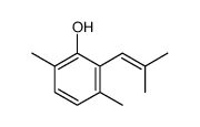 3,6-dimethyl-2-(2-methylprop-1-enyl)phenol结构式