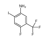 4-氟-2-碘-5-(三氟甲基)苯胺结构式