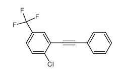 1-chloro-2-phenylethynyl-4-trifluoromethyl-benzene结构式