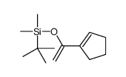 tert-butyl-[1-(cyclopenten-1-yl)ethenoxy]-dimethylsilane结构式