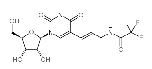 (E)-5-[3-(三氟乙酰氨基)-1-丙烯基]尿苷结构式