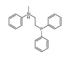 2-[methyl(phenyl)silyl]ethyl-diphenylphosphane结构式