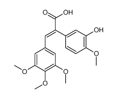 BENZENEACETIC ACID, 3-HYDROXY-4-METHOXY-A-[(3,4,5-TRIMETHOXYPHENYL)METHYLENE]-, (AE)-结构式