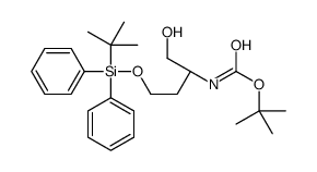 [(R)-3-(TERT-BUTYL-DIPHENYL-SILANYLOXY)-1-HYDROXYMETHYL-PROPYL]-CARBAMIC ACID TERT-BUTYL ESTER结构式