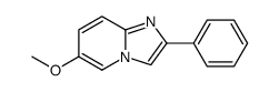 6-甲氧基-2-苯基咪唑并[1,2-a]吡啶结构式