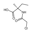 N-chloroacetyl-D-isovaline结构式