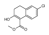 Methyl 6-chloro-2-hydroxy-3,4-dihydro-1-naphthalenecarboxylate结构式