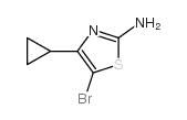 2-氨基-5-溴-4-环丙基噻唑结构式