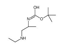 (R)-TERT-BUTYL 1-(ETHYLAMINO)PROPAN-2-YLCARBAMATE结构式