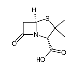(2S-cis)-3,3-dimethyl-7-oxo-4-thia-1-azabicyclo[3.2.0]heptane-2-carboxylic acid结构式