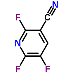 3-氰基-2,5,6-三氟吡啶结构式