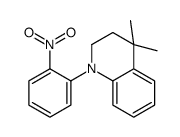 4,4-dimethyl-1-(2-nitrophenyl)-2,3-dihydroquinoline结构式
