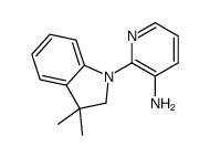 2-(3,3-dimethyl-2H-indol-1-yl)pyridin-3-amine结构式