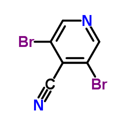 3,5-二溴-4-氰吡啶结构式