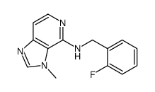 N-[(2-fluorophenyl)methyl]-3-methylimidazo[4,5-c]pyridin-4-amine结构式
